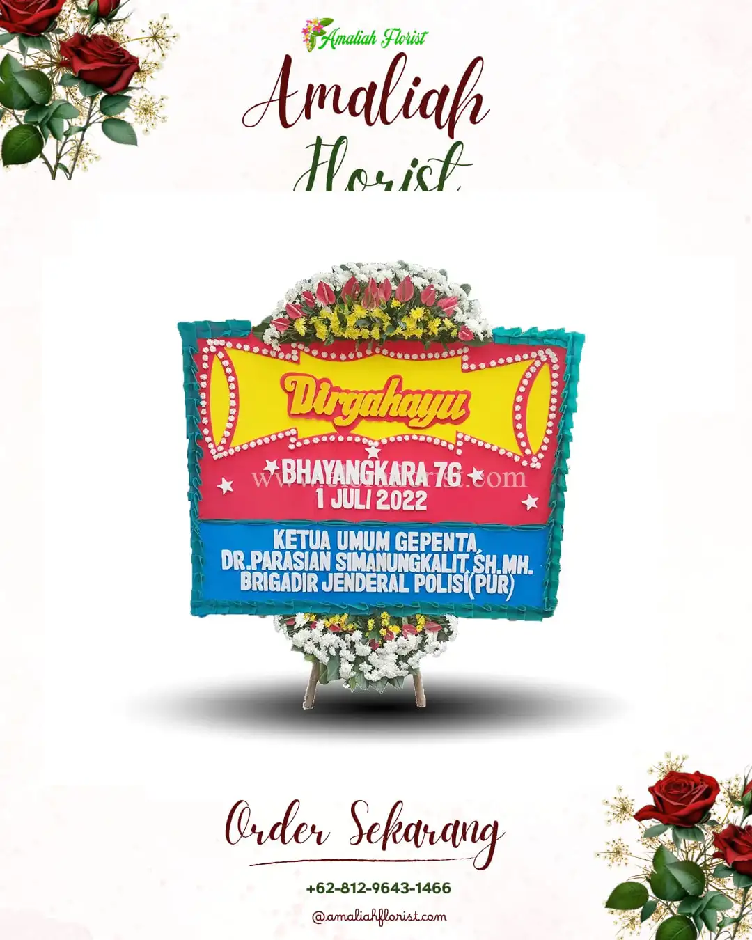 Papan Bunga HUT Ulang Tahun Mandiangin